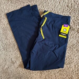 NWT Ladies Navy Blue Wonder Wink Scrub pants Medium Tall